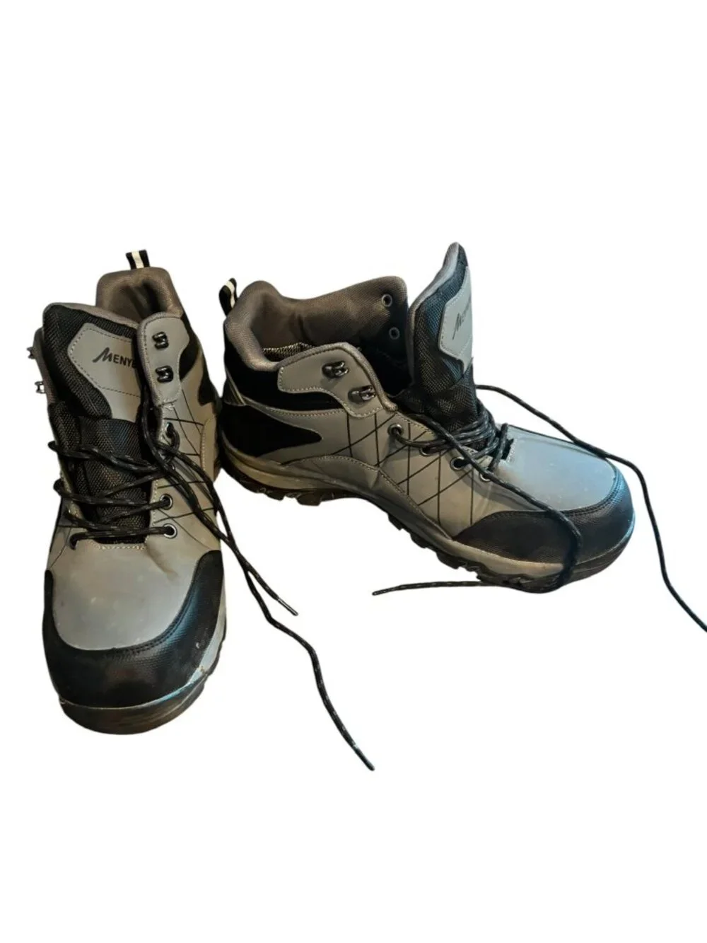 Menyban Work Boots w/ Reinforced Steel Toe & Waterproof design Shoes